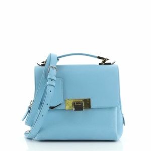 Balenciaga Le Dix Zip Cartable Satchel Bag, Pastel Blue